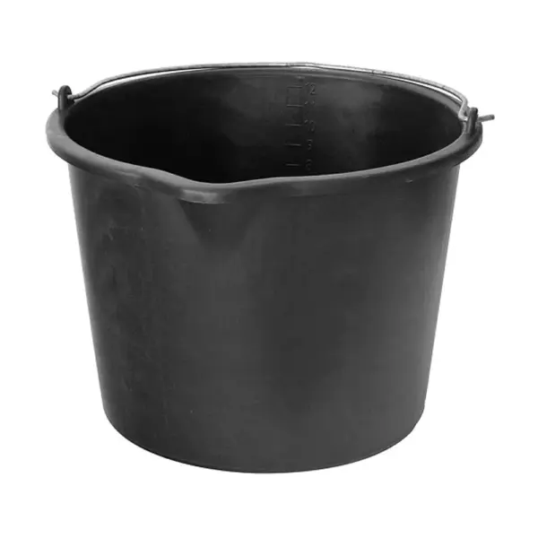 <p>Stavebné vedro má mnohostranné využitie na stavbe. Má výlevku a je vyrobené zo silného plastu. Objem: 12 litrov.</p>