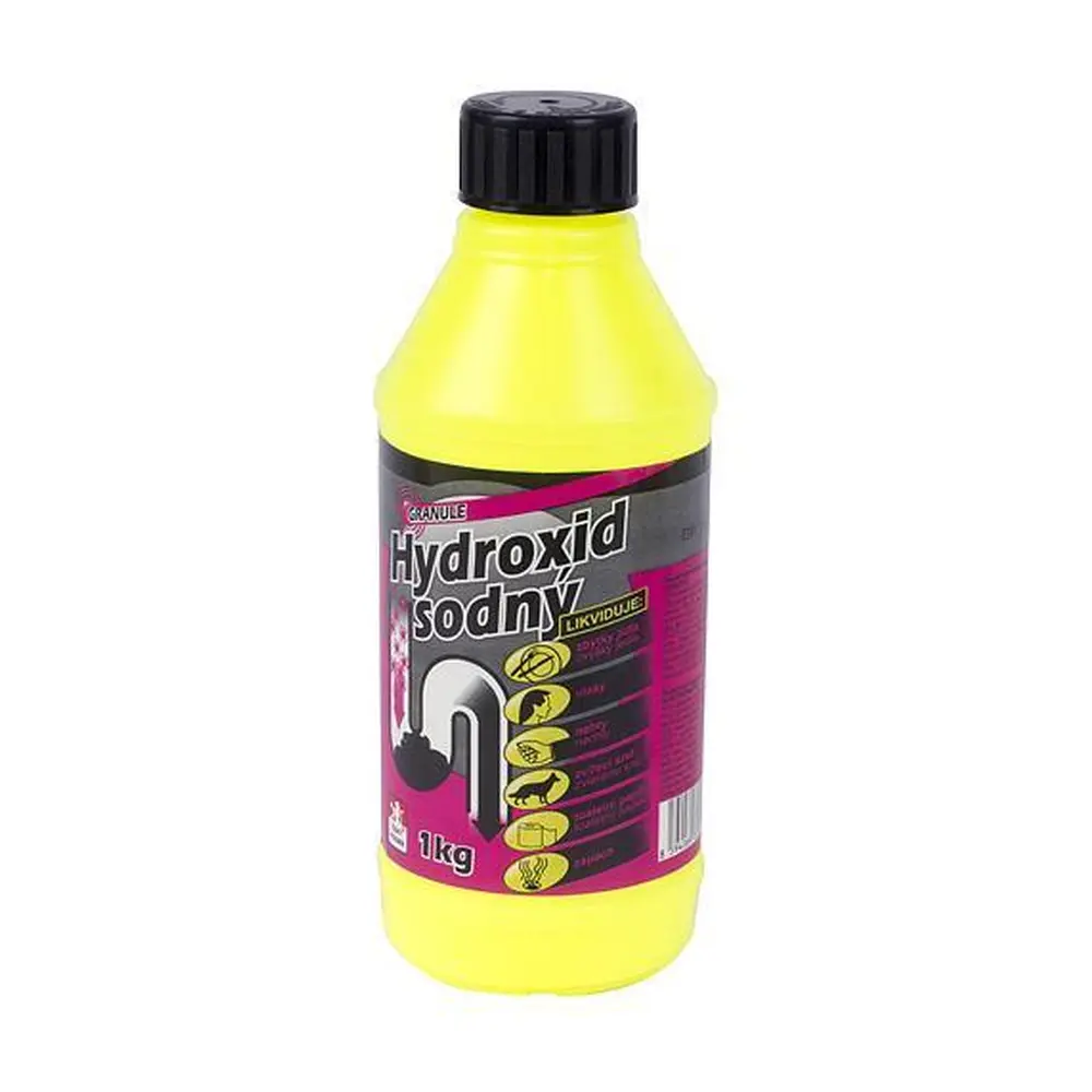 Hydroxid sodný čistič odpadov 1 kg Základná chemická surovina hydroxid sodný vám pomôže účinne vyčistiť odpadové sifóny