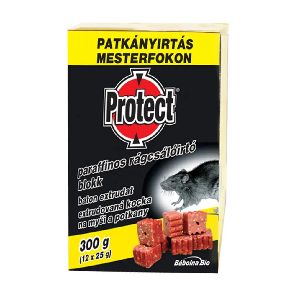 PROTECT Extrudovaná kocka je moderným a účinným riešením pre kontrolu myší. Vďaka špeciálnej kombinácii prísad a lákadiel je pre myši neodolateľná