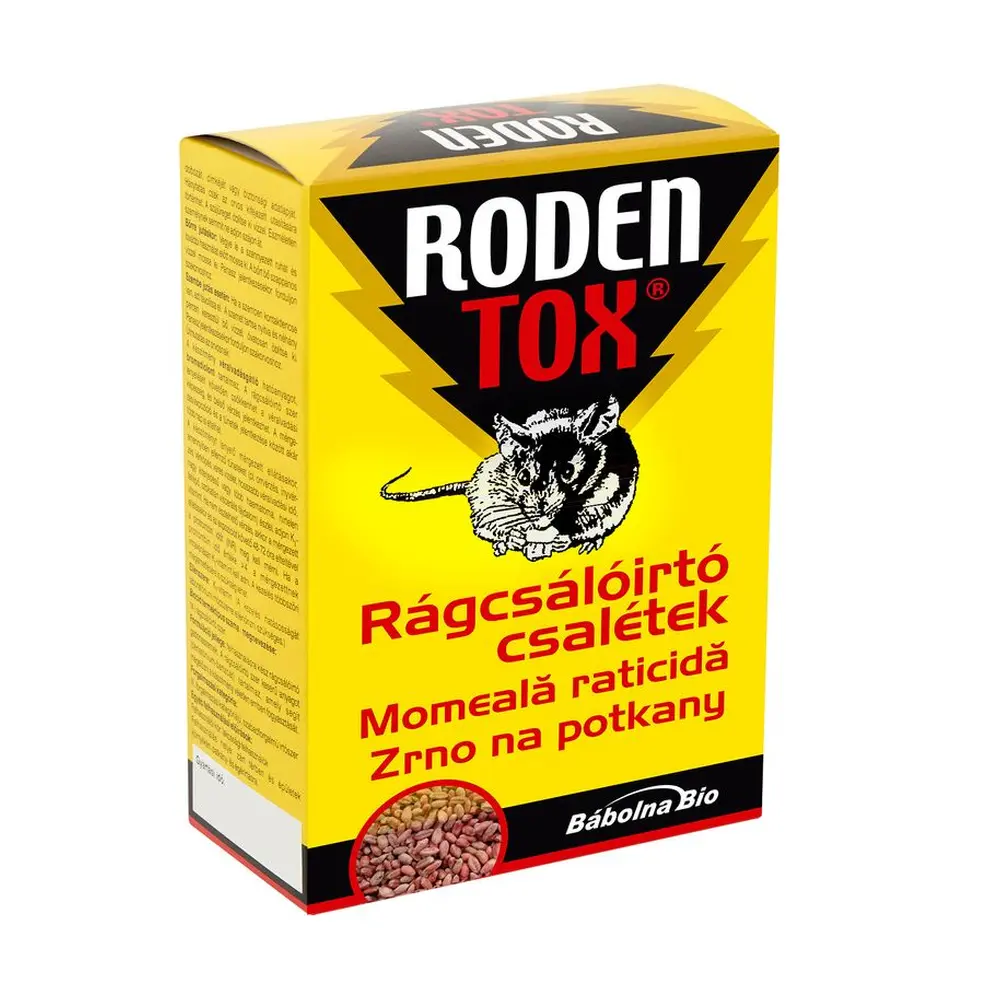 Nástraha RODENTOX na hlodavce vo forme obilného zrna je špeciálne vyvinutá na rýchle a efektívne odstránenie hlodavcov. Tento inovatívny produkt spája výhody prirodzeného obilného zrna s vysoko účinnými zložkami