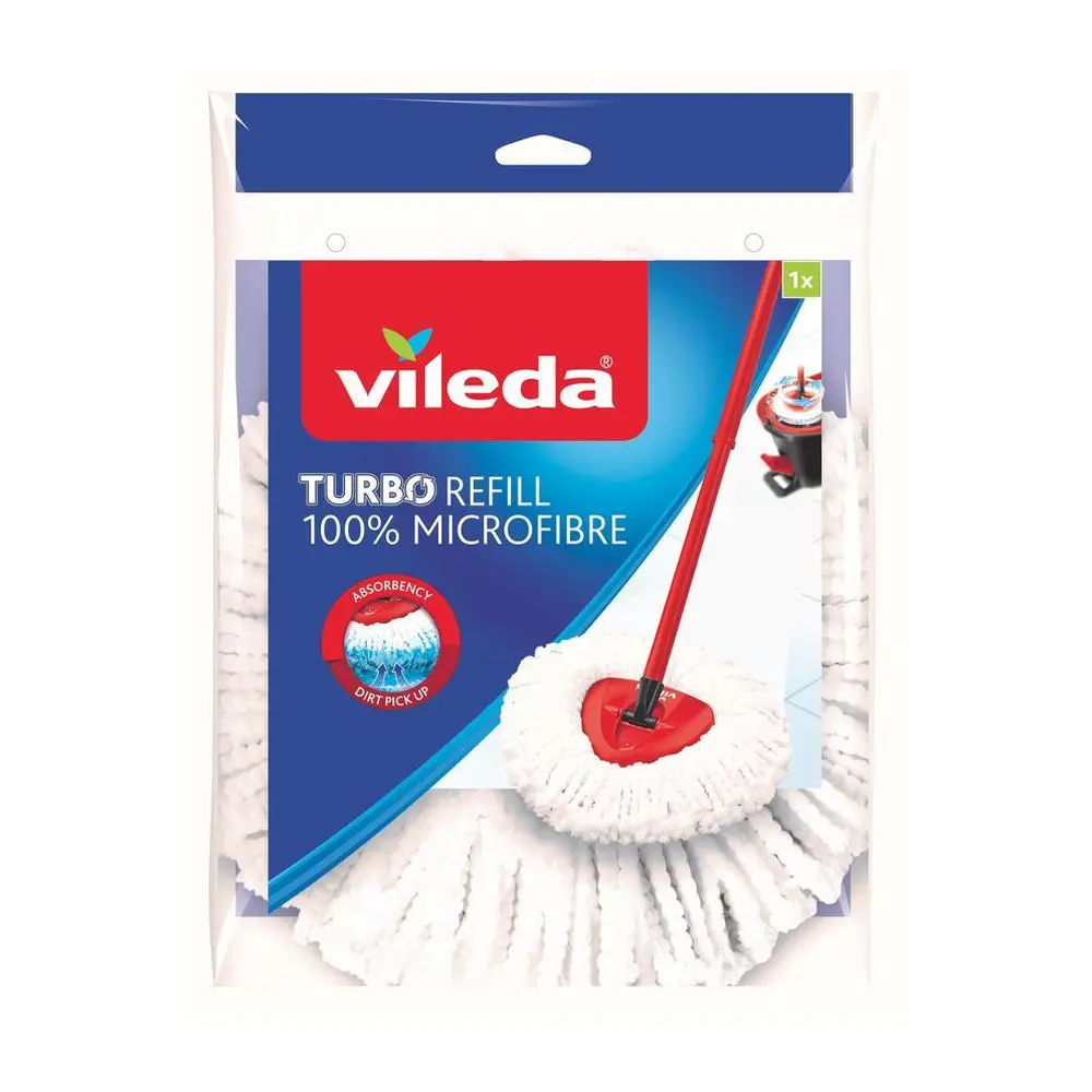 Táto náhrada je vhodná pre nasledujúce typy mopov: Easy wring and Clean a Vileda TURBO.