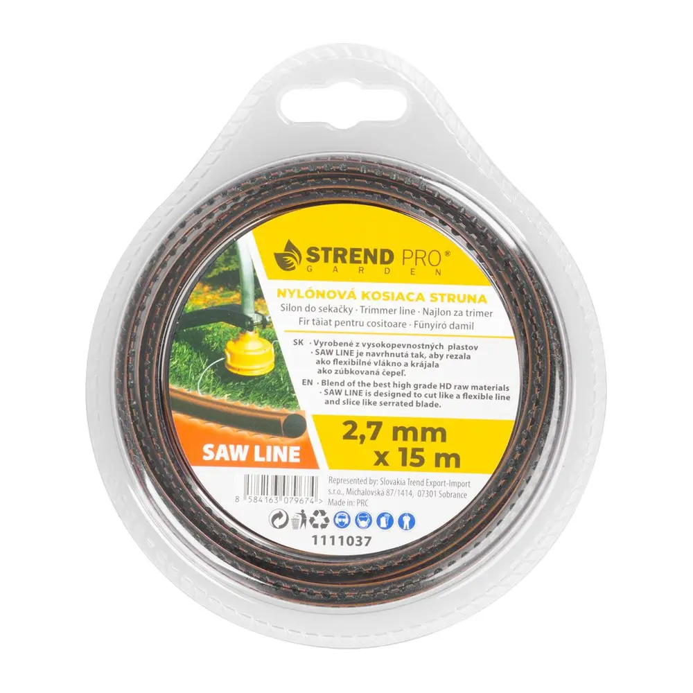 Nylónová kosiaca struna Strend Pro Saw Line je navrhnutá tak