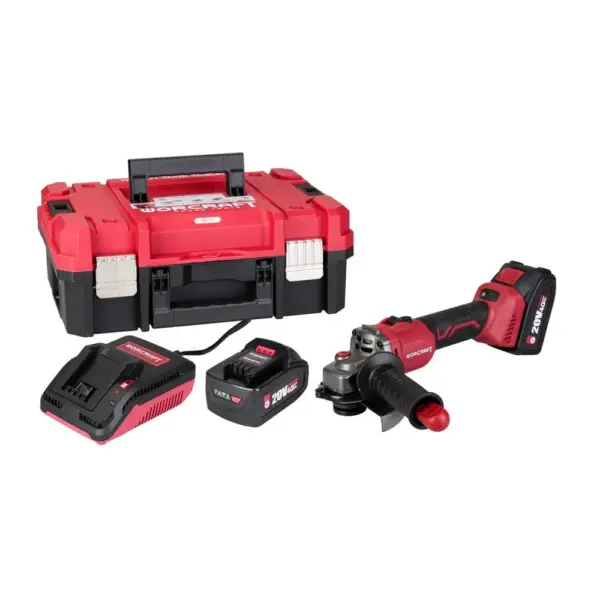 <p>Majte náradie vždy starostlivo uložené v nových praktických toolboxoch Worcraft XCUBE. Praktický kufrík s náradím Worcraft XCUBE003 s objemom 8 litrov poskytuje efektný priestor na uloženie náradia pri práci. <strong>Tento set obsahuje: uhlovú brúsku CAG-S20LiBS-125