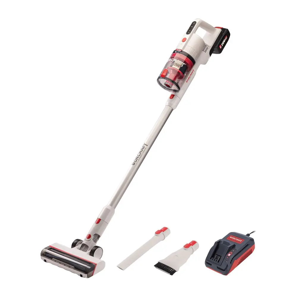 Set Worcraft CPVC-S20LiBM – Inovatívny tyčový vysávač s výkonným 4.0 Ah akumulátorom a nabíjačkou