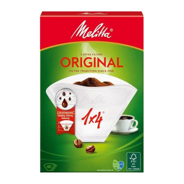 <p>Filtre sú vyrobené z jedinečného papieru Aromapor. Vďaka obzvlášť jemnej štruktúre filtrov prejdú do kávy iba látky obsahujúce arómu a skvelú chuť. Čistota