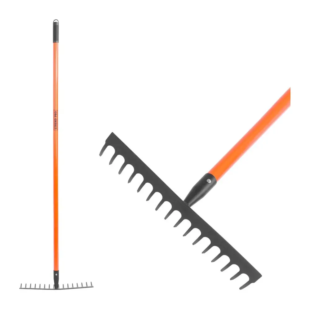 Hrable Strend Pro neodmyslitelne patria na každú záhradu. Majú 16 zubov. Sú vyrobené z vysokokvalitnej ocele a disponujú sklolaminátovou násadou. Dĺžka: 150 cm.