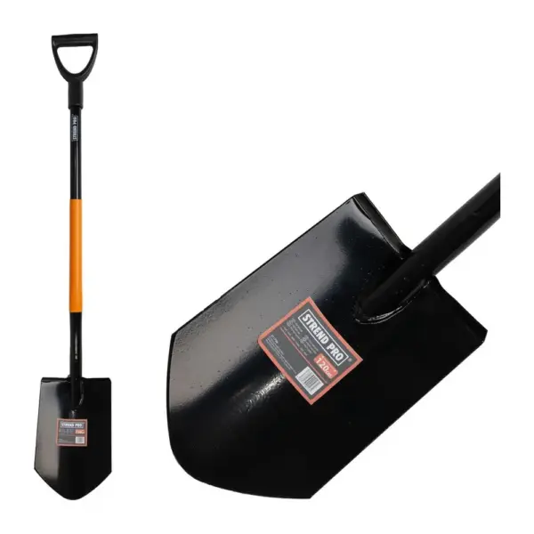 <p>Klasický rýľ s násadou s tvarom písmena D má ergonomickú rukoväť