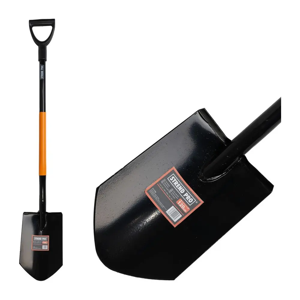 Klasický rýľ s násadou s tvarom písmena D má ergonomickú rukoväť