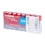Praktické 8-kusové balenie alkalických batérií Strend Pro s označením AA. Vyznačujú sa vysokou kapacitou. Neobsahujú ortuť ani kadmium. Univerzálne použitie do všetkých zariadení na batérie typu AA ako napríklad hračky