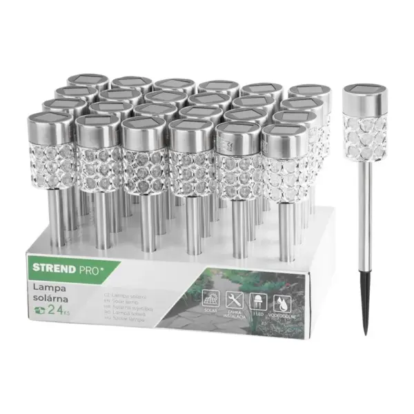 Lampa Strend Pro Sabik je spoľahlivá solárna lampa s výkonom 1x LED