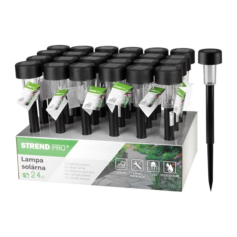 Lampa Strend Pro Altair je spoľahlivá solárna lampa s výkonným LED svetlom. S možnosťou napájania batériou AAA je ideálnym spoločníkom pre táborenie