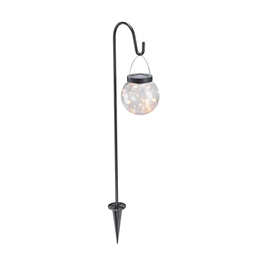 Dizajnová solárna lampa Solar Rigel je moderným doplnkom každej záhrady. Je vyrobená zo skla