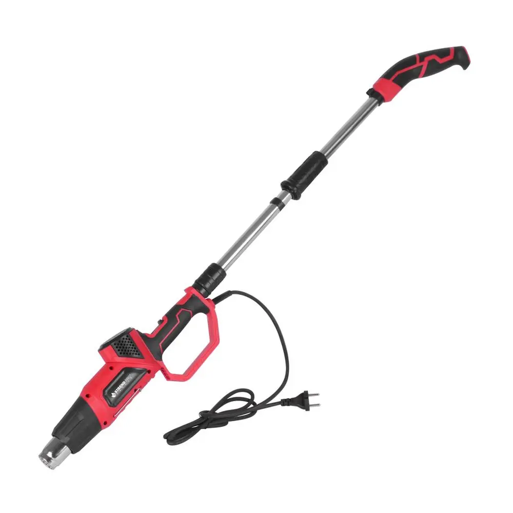 Vypaľovač buriny Strend Pro je multifunkčný výrobok. Má ergonomickú rukoväť a prepínač teplotných úrovní. V balení nájdete 5 rôznych nástavcov.