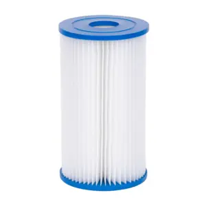 Náhradná vložka pre filtračné pumpy s prietokom 9 463 litrov za hodinu. Rozmer 142x254 mm. Pri použití filtrácie je potrebné vybrať každých 4 až 7 dní vložku von a dobre opláchnuť pod tečúcou vodou od nazbieraných nečistôt. Jednu vložku je možné použiť 2 až 3 krát v závislosti od zaťaženia bazénovej vody.
