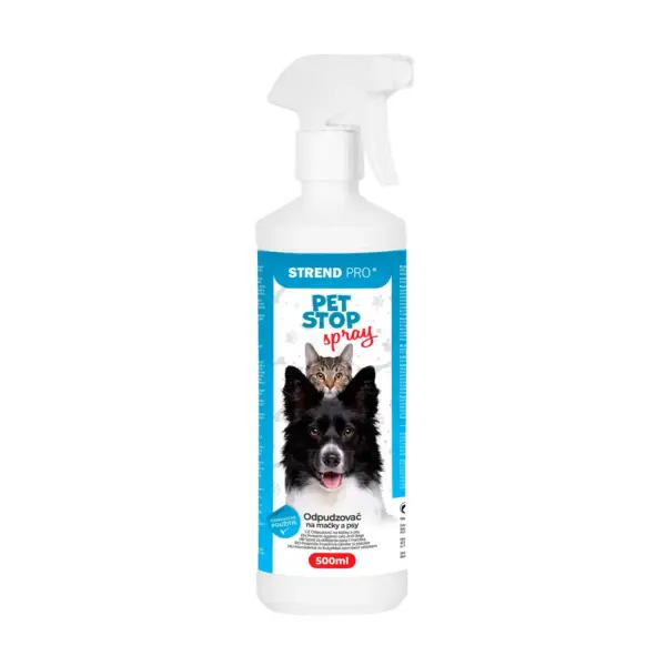 <p>Prírodný behaviorálny produkt bez plynu pripravený na použitie pre všetky vonkajšie a vnútorné povrchy. PET STOP vďaka vybraným aromatickým esenciám chráni miesta aplikácie prípravku pred prítomnosťou mačiek a psov. Objem: 500 ml.</p>