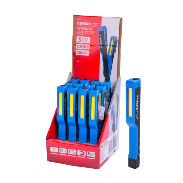 <p>Prenosné nabíjateľné svietidlo Strend Pro Worklight NX1023 je určené výlučne na súkromné používanie v suchých interiéroch ako napríklad dielňa či garáž. Nie je vhodné na osvetlenie miestností v domácnostiach. Navyše sa dá pripojiť na magnetický povrch