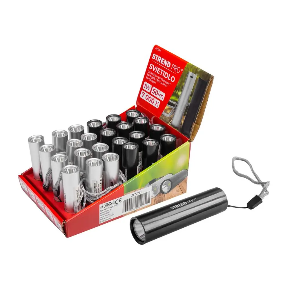 Prenosné nabíjateľné svietidlo Strend Pro Flashlight NX1051 je určené výlučne na súkromné používanie napríklad pri kempovaní