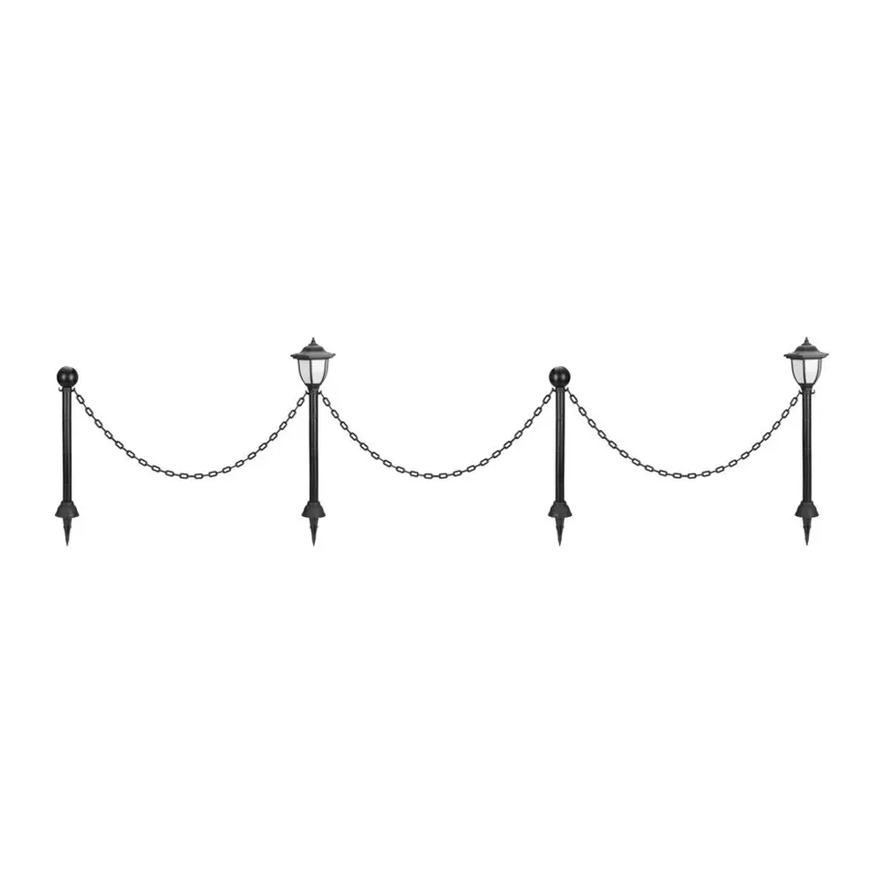 Solárny reťazový plot Strend Pro Garden je moderným doplnkom každej záhrady. Plot obsahuje 2x LED lampu a 2x stĺpik