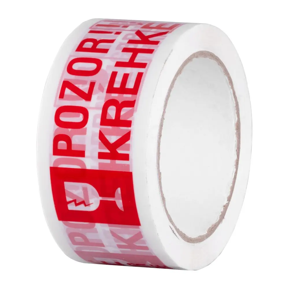 Páska Strend Pro 50 mm x 66 m – Výstražná "POZOR KREHKÉ/FRAGILE"