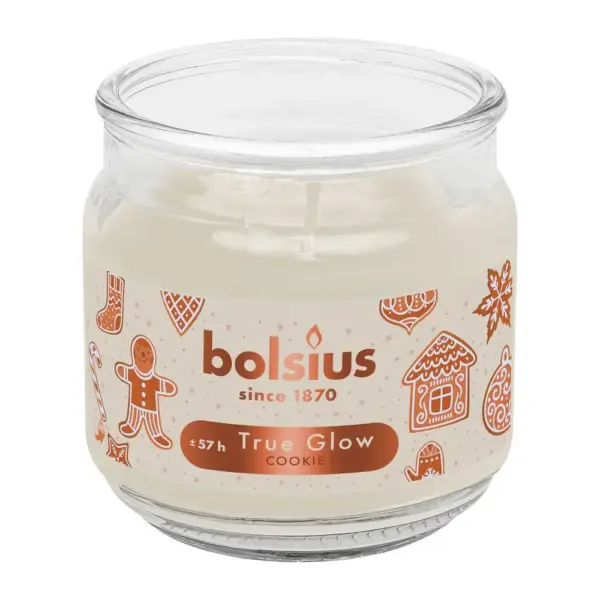 <p>Vonná sviečka Bolsius Large Jar Cookie Fever v béžovej farbe je skvelým doplnkom pre vašu vianočnú výzdobu. S rozmermi 100x98 mm a dobou horenia až 57 hodín prináša príjemnú vôňu čerstvo pečených cookies