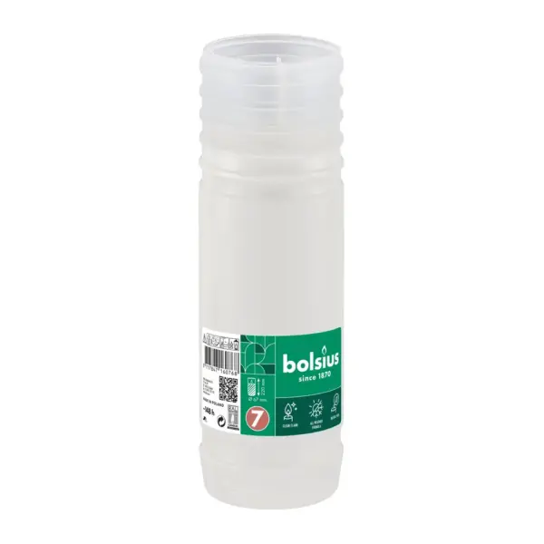 <p>Klasická biela parafínová náplň Bolsius. Vyhorí až do konca