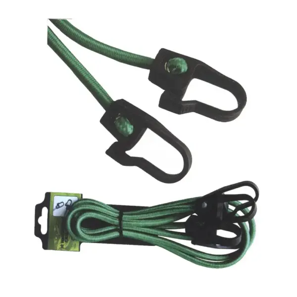 Upínacia guma Strend Pro s PVC karabínkami slúži na fixáciu predmetov. Jej dĺlžka je 100 cm a priemer je 8 mm. Maximálna nosnosť je 7 kg.