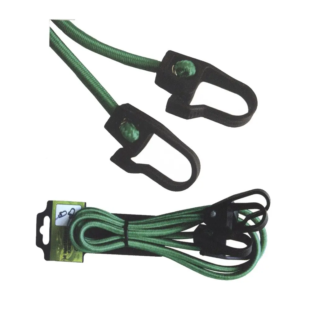 Upínacia guma Strend Pro s PVC karabínkami slúži na fixáciu predmetov. Jej dĺlžka je 100 cm a priemer je 8 mm. Maximálna nosnosť je 7 kg.