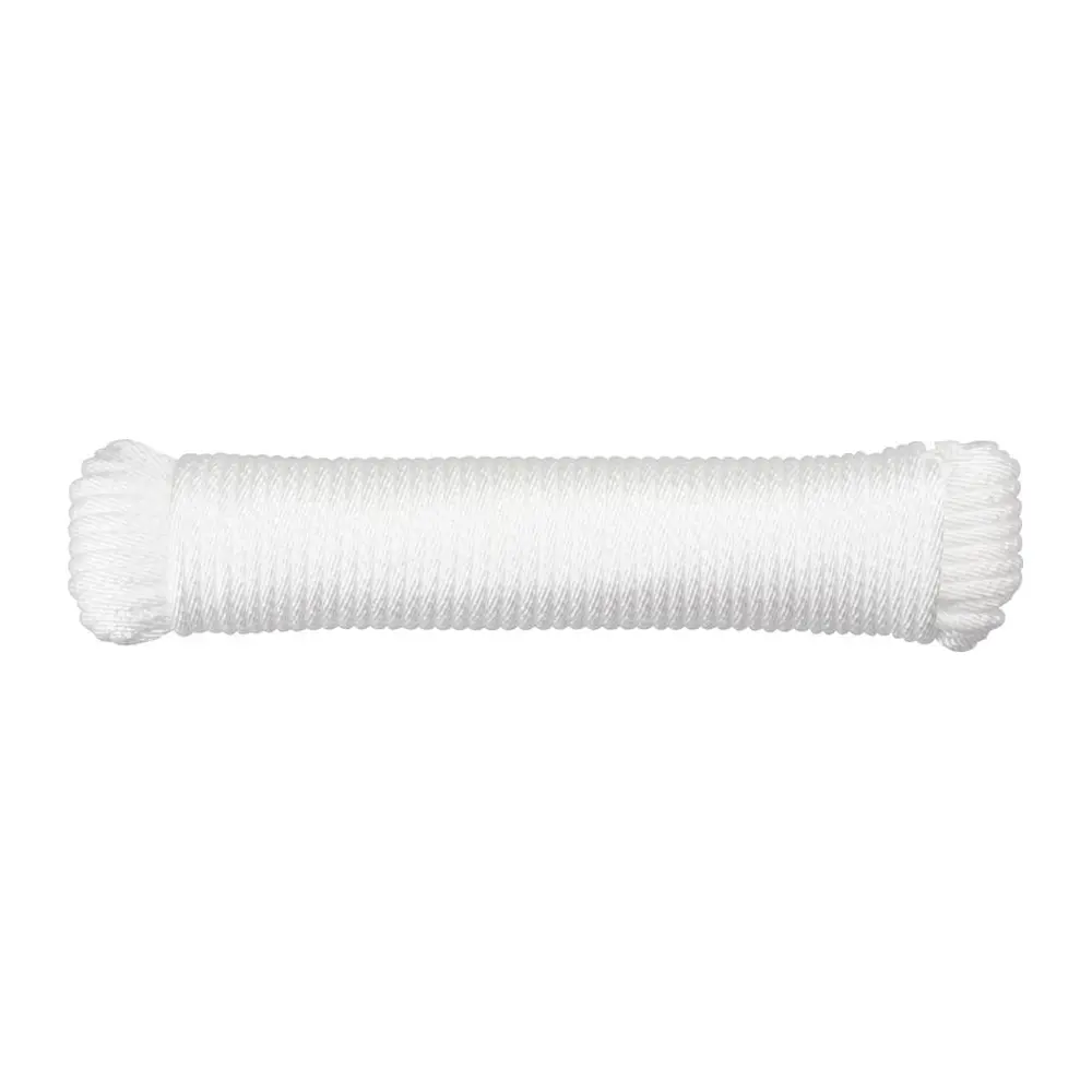 Šnúra na prádlo Cloth-Line slúži na vešanie prádla. Je vyrobená z PP. Má rozmer s priemerom 4 mm x 20 m. Farba je biela.
