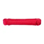 Šnúra na prádlo Cloth-Line slúži na vešanie prádla. Je vyrobená z PVC. Má rozmer 4 mm x 20 m. Farba je červená.