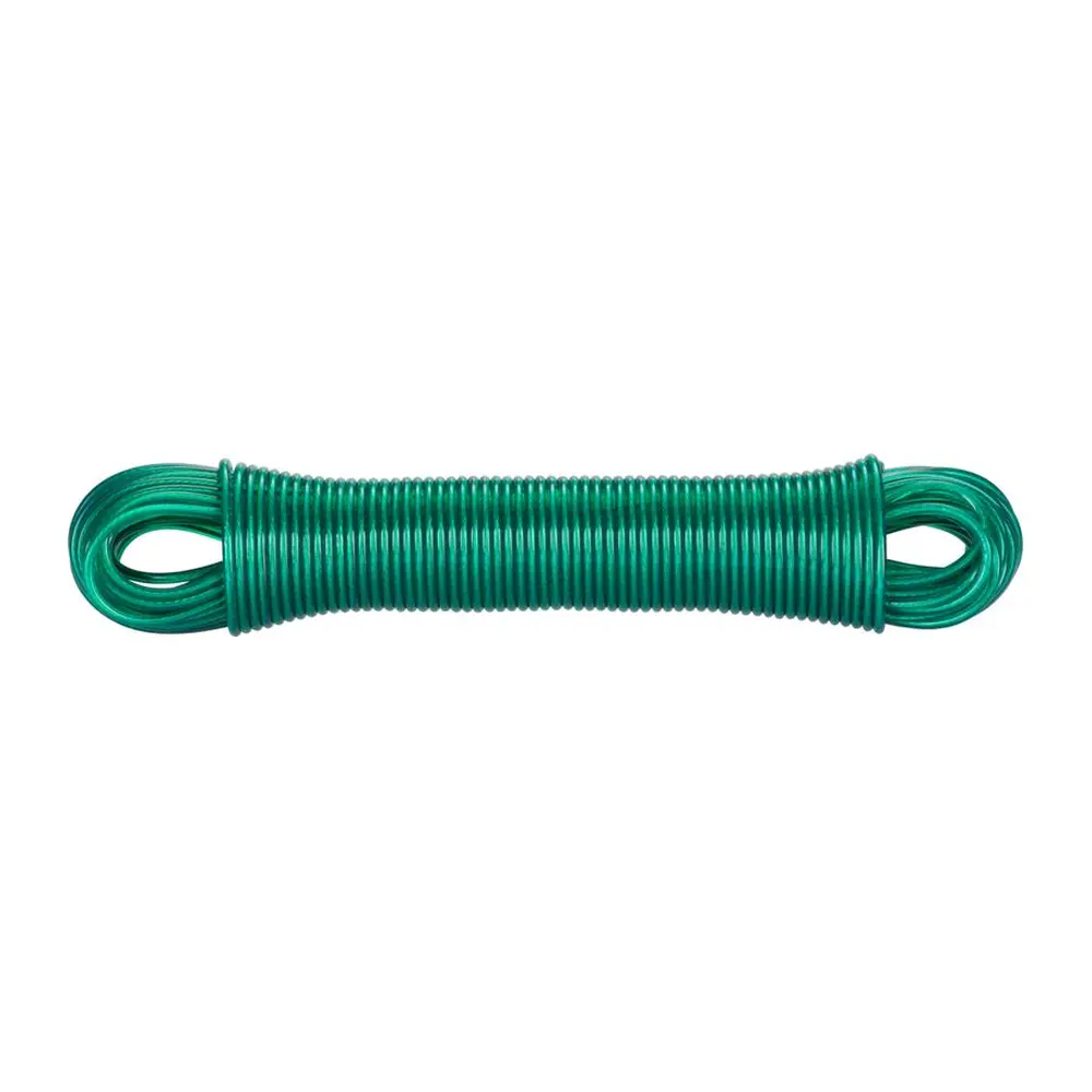 Šnúra na prádlo ROPE slúži na vešanie prádla. Disponuje oceľovým jadrom a je potiahnutá PVC. Má rozmery s priemerom 4 mm x 30 m.