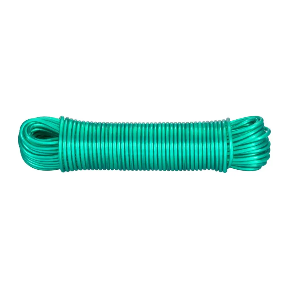 Šnúra na prádlo ROPE PVC slúži na vešanie prádla. Disponuje oceľovým jadrom a je potiahnutá s PVC. Má rozmer 4