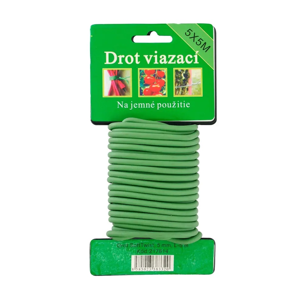 Drôt SoftTwist s priemerom 5 mm a dĺžkou 5 metrov je ideálny pre viazanie rastlín a vytváranie opory v záhrade. Jeho mäkký materiál a flexibilita umožňujú ľahké manipulovanie a pevné upevnenie rastlín. S týmto záhradným viazacím drôtom bude vaša záhrada vždy krásne upravená a dobre udržiavaná.