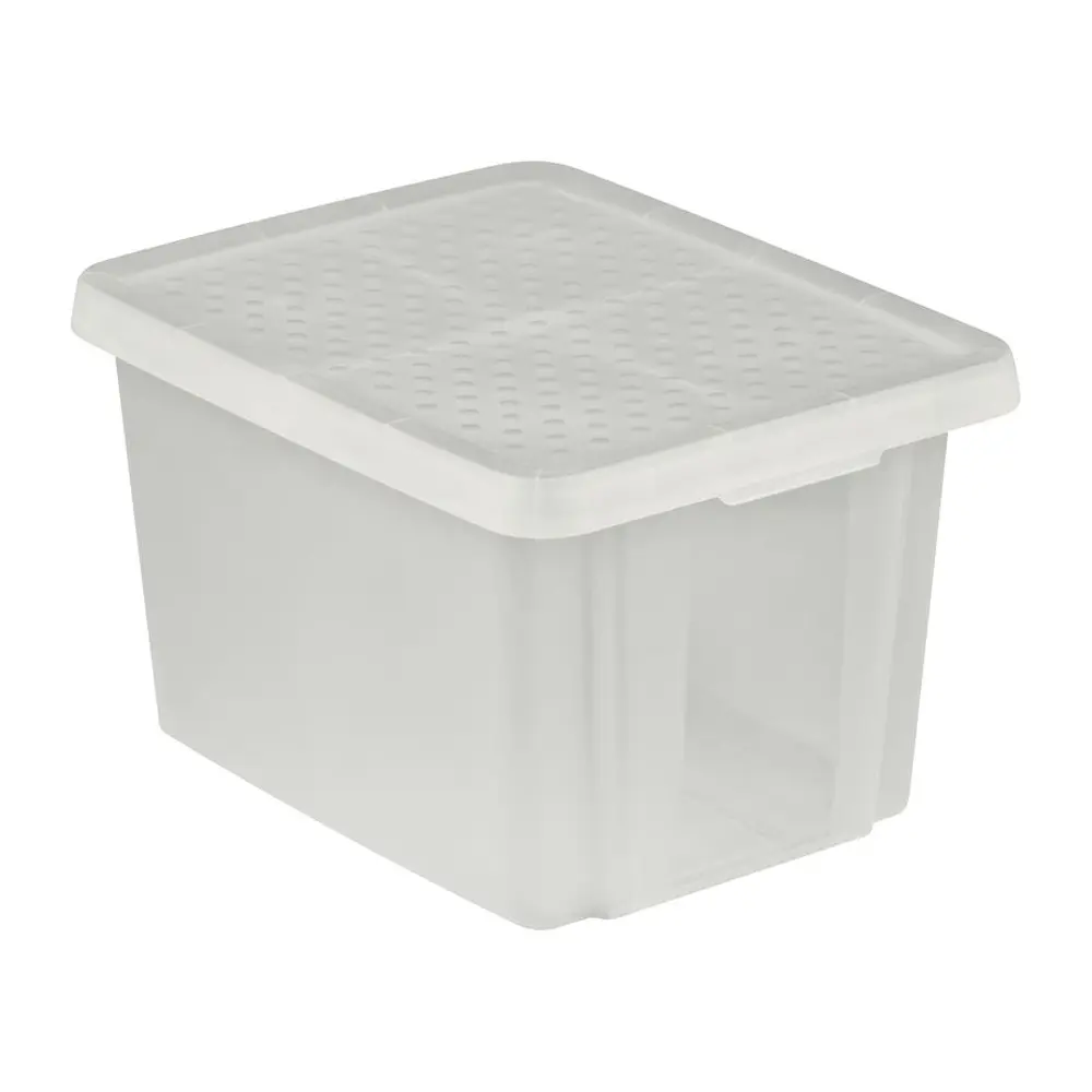 Praktický úložný box s vekom je vyrobený z najkvalitnejšieho plastu. Je stohovateľný. Vystužené dno. Atraktívny a praktický doplnok do domácnosti. Umôžňuje uskladniť predmety