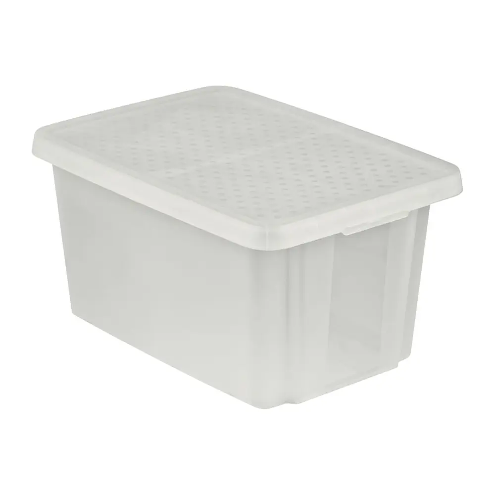 Praktický úložný box s vekom je vyrobený z najkvalitnejšieho plastu. Je stohovateľný. Vystužené dno. Atraktívny a praktický doplnok do domácnosti. Umôžňuje uskladniť predmety