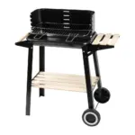 Štvorcový BBQ gril Granada na drevené uhlie je nevyhnutnou súčasťou každej záhrady. Gril je vybavený smaltovanou grilovacou misou a chrómovým roštom s priemerom drôtov 3