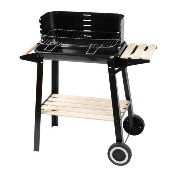 <p>Štvorcový BBQ gril Granada na drevené uhlie je nevyhnutnou súčasťou každej záhrady. Gril je vybavený smaltovanou grilovacou misou a chrómovým roštom s priemerom drôtov 3