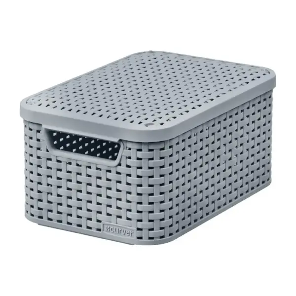 <p>Úložný box Style s vekom s ikonickou ratanovou textúrou dodá vášmu interiéru jedinečný prémiový nádych a dojem. Tento multifunkčný box je ideálny na usporiadanie každej kúpeľne