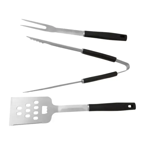 <p>Sada náradia Strend Pro Grill pozostáva z troch komponentov. Náradie je vyrobené z nehrdzavejúcej ocele a jednoduchý tvar umožňuje ľahké čistenie. Táto sada určite poteší každého grilmajstra.</p>
