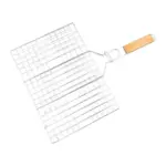 Opekač Strend Pro Grill na mäso je praktický pomocník pri grilovaní na otvorenom ohni alebo grile. Má pevnú kovovú konštrukciu s rozmermi 49 × 35 × 1