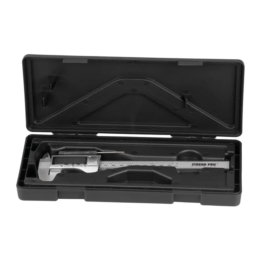Meradlo Strend Pro Premium DVC80 je spoľahlivé a presné digitálne meradlo s dĺžkou 150 mm. S posuvným mechanizmom je ideálne pre presné meranie v dielni alebo pri remeselných prácach. S týmto meradlom dosiahnete presné výsledky a zvýšite efektivitu svojej práce.