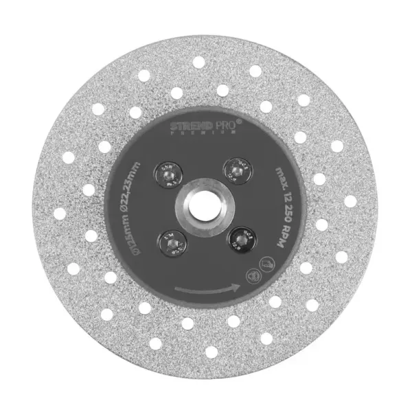 <p><strong>Profesionálny</strong> viacúčelový <strong>brúsny a rezný kotúč Strend Pro Premium</strong> so závitom M14 a priemerom 125 mm. Je určený do bežnej uhlovej brúsky. Primárne je určený na brúsenie