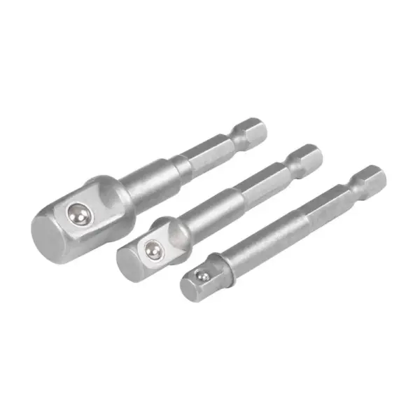 <p>Praktická sada adaptérov Strend Pro do vŕtačky na použitie s nadstavcami obsahuje 3 ks adaptérov s rozmermi 1/4"