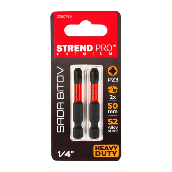 <p><strong>Kvalitné bity Strend Pro Premium navrhnuté pre vysokú odolnosť a dlhú životnosť.</strong> Ideálne na profesionálne aj domáce použitie.</p>