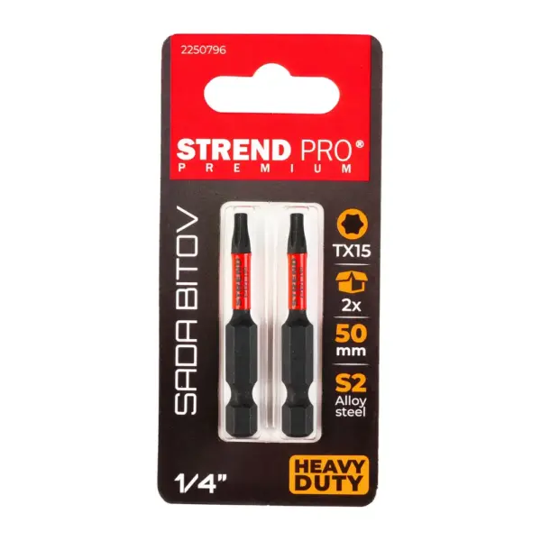 <p><strong>Kvalitné bity Strend Pro Premium navrhnuté pre vysokú odolnosť a dlhú životnosť.</strong> Ideálne na profesionálne aj domáce použitie.</p>