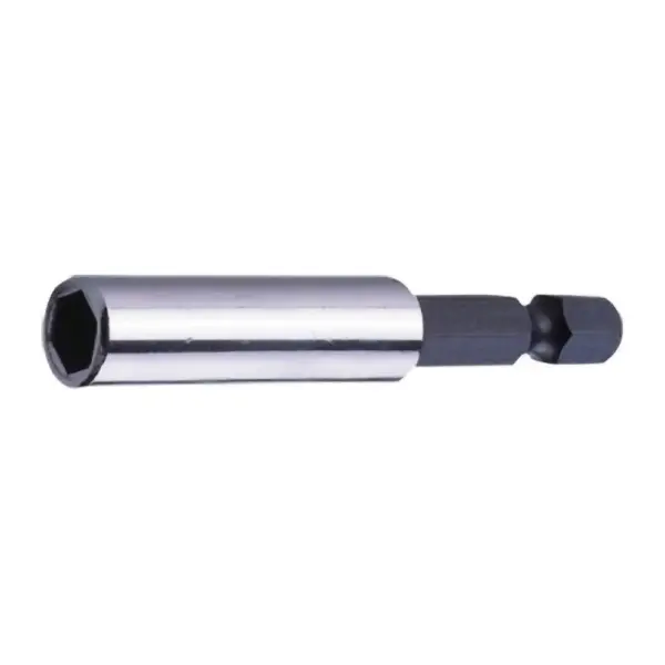 <p>S týmto držiakom môžete obsluhovať bity veľkosti 1/4 palca.Pohodlne ich uchopíte vdaka magnetu vnútri zaisťujúcemu aretáciu upevňovacích bitov.Jeho stopka je vyrobená podľa štandardu E6.3.<p></p></p>