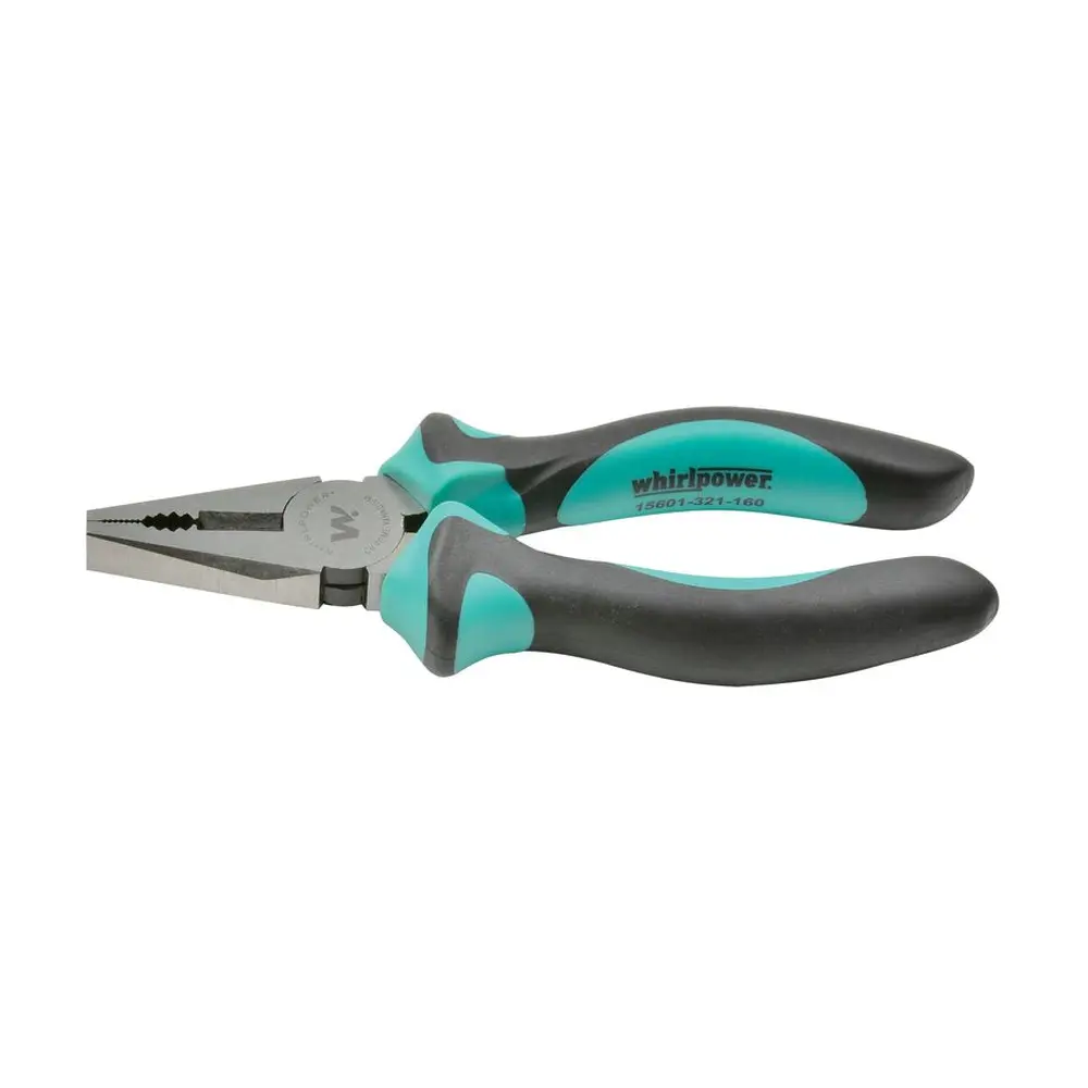 Kliešte Whirlpower® 15601-321 180 mm sú spoľahlivým nástrojom pre rôzne úlohy. Ich kombinovaný design a kvalitné spracovanie z chrómovanej vanádiumovej ocele zaručujú presné a efektívne použitie pri každom projekte. Ideálny nástroj pre domáce dielniky aj profesionálnych remeselníkov.
