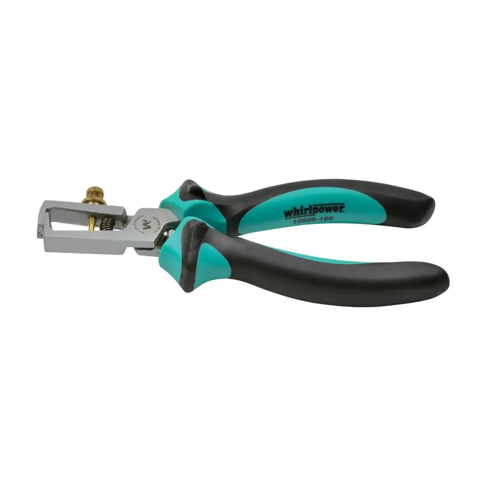 S klieštami Whirlpower® 15606 máte spoľahlivý nástroj pre odizolovanie a odblankovanie káblov s priemerom až 6 mm. Ich kvalitný chrom-vanádiový materiál a špeciálna úprava Satin zaručujú dlhú životnosť a presné výkony podľa normy DIN5745. Ideálny pre profesionálnych elektrotechnikov a domácich majstrov.