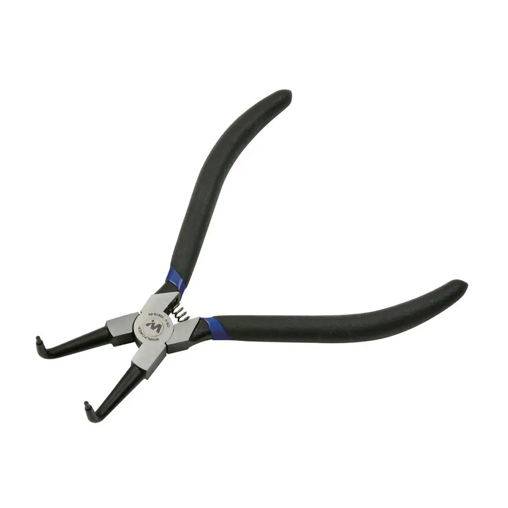 Kliešte Whirlpower® 15618-04 sú vyrobené z kvalitného Cr-V materiálu a majú dĺžku 170 mm. Sú ideálne na manipuláciu s poistnými krúžkami vďaka svojmu vnútornému zahnutiu