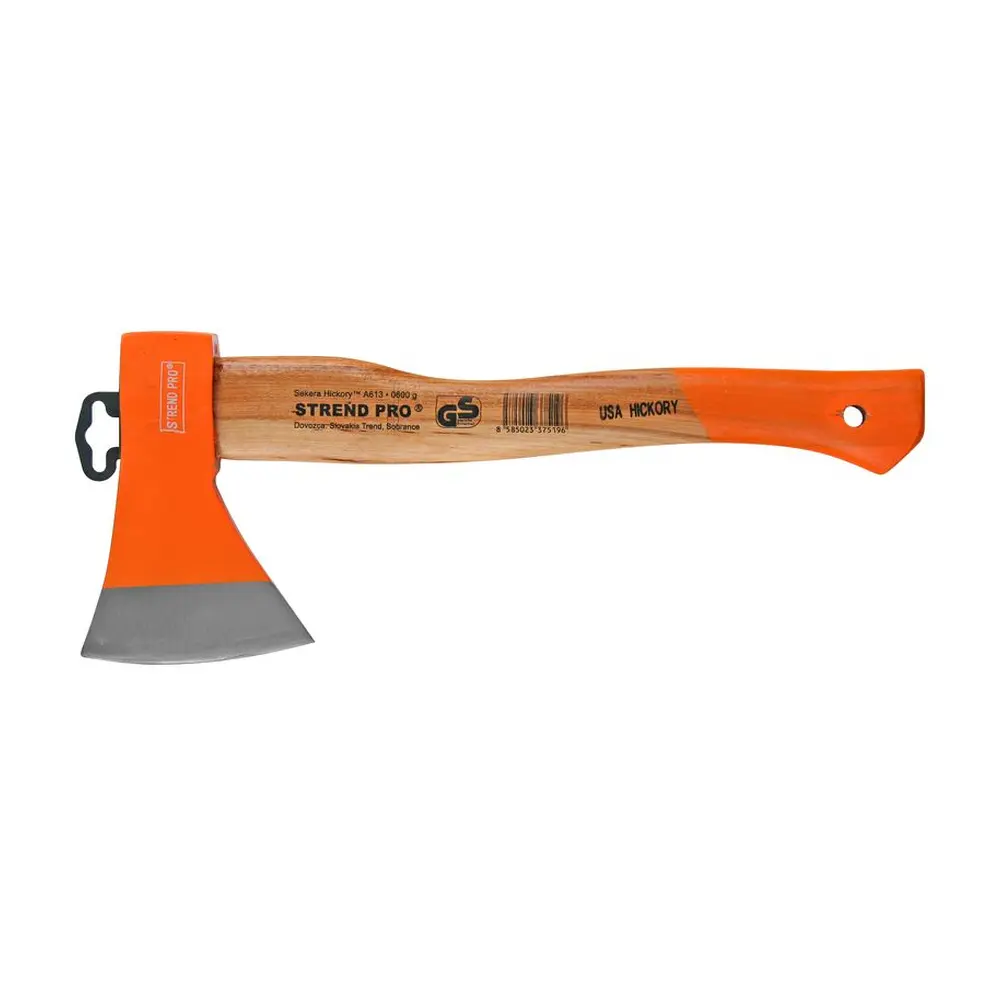Ergonomická drevená rukoväť vyrobená s kmeňa stromu Hickory. Hickory je drevo z orechovca bieleho