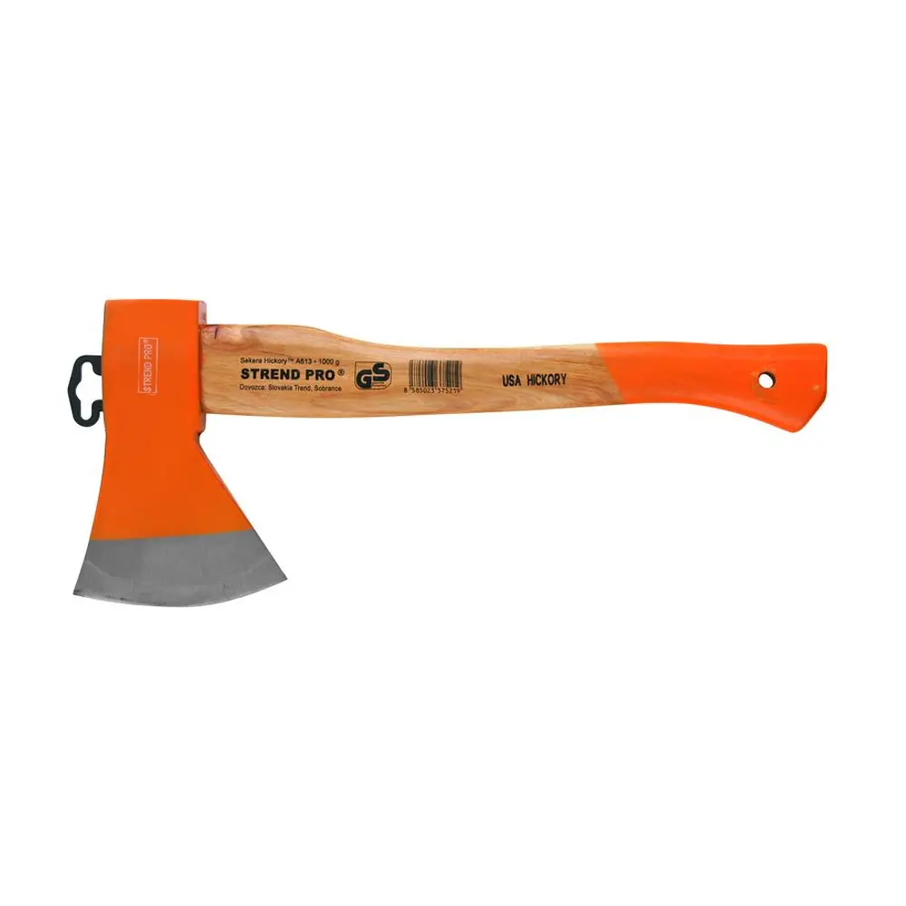 Ergonomická drevená rukoväť vyrobená s kmeňa stromu Hickory. Hickory je drevo z orechovca bieleho